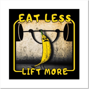 Banana weightlifting Posters and Art